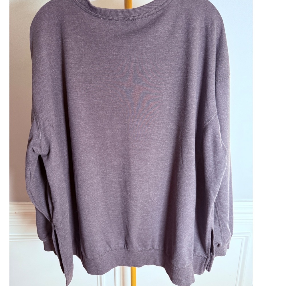 Wildfox Easy Does It Sweatshirt Womens XXL Purple Cotton Rainbow Graphic - Picture 4 of 6